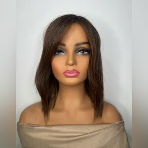 Belle Tress Straight Shoulder Length Brown Balayage Wig